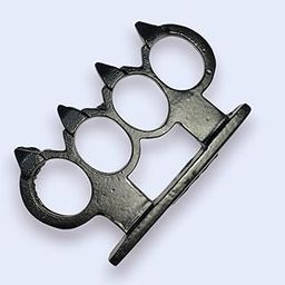 Stainless Steel Fighter Punch For Self Defence,Black (One Hand)-image-86