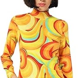 Printed Yellow Women's Sweater - Fleece Full SleeveSweater (10433)-image-99