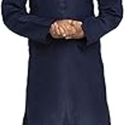 Kids Boys Solid Cotton Kurta Pyjama set-image-3