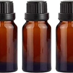Mkd2 Rise Empty Amber Glass Bottle 50 ml, Set of 3 with Leak Proof Euro Dropper Black Cap. Ideal to Store Essential Oils, Fragrances, Medicines, DIY Perfumes, Homeopathy & Refillable-15