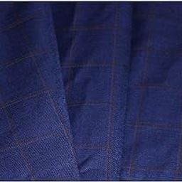 Men's Poly Wool Blend Checkered 1.25 Mtr Unstitched Trouser Fabric (Free Size)-picture-44
