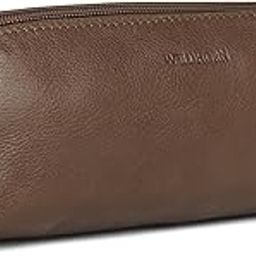 WildHorn Leather Stationery Stylish Simple Pencil Bag Durable Compact Zipper Pencil Utility Case Pouch (Walnut), Brown-image-20
