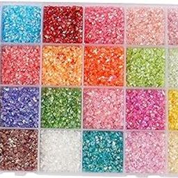 CALANDIS Nail Stones for Nail Art 3D Glass Crushed Stone Nail Supplies Nail Gemstones | Nail Art Accessories | Nail Care, Manicure & Pedicure-39