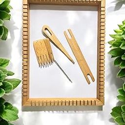 Wihou Crafts Wooden Weaving Loom for Beginners - Adjustable Handcrafted Loom for Kids & Adults, Perfect for Weaving Projects, Crafting, and DIY-image-20