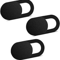 STRIFF Webcam Cover Slide, Ultra Thin Laptop Camera Cover Slide Blocker for Computer MacBook Pro iMac PC Tablet (Pack of 3), Black-17