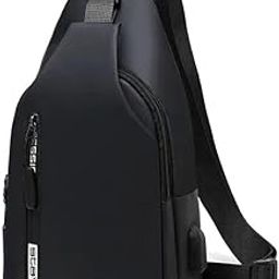 Sling Bag for Men Crossbody Backpack for Men Women, Anti-Theft Chest Bag with USB Charging Port,Messenger Bags Waterproof Casual Shoulder Bag Travel Hiking-image-49