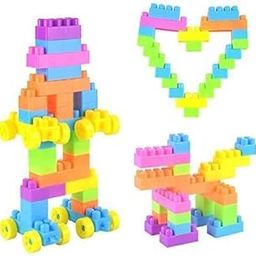 MOBCLIXS Building Blocks for Kids, 50 Pcs Blocks Bag Packing, Best Gift Toy, Block Game__68-image-65