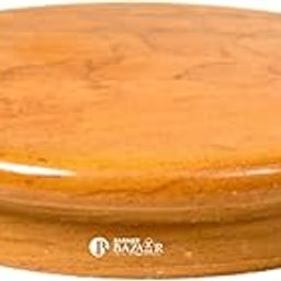 Chakla,Yellow Marble Roti Maker,Phulka Maker,Marble Chakla For Kitchen,Ring Base Rolling Board,Handmade Roti Maker,Anti-Skid Bottom,9 In Diameter,Hapati Maker For Home&Kitchen-1000 W-picture-13