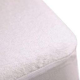 Trance Home Linen Waterproof & Dustproof Premium Terry Cotton Protector for Bed and Mattress Queen Size (78x60) White-image-1