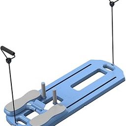 Enakshi (LABEL) Creations Multifunctional Abdominal Board Pilates Board for Home Chest Muscle Exercise Blue with Rope-picture-28