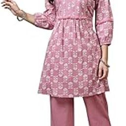 Floral Printed Pure Cotton Kurta and Palazzo Set for Women-image-45