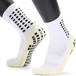 Hi-Tech Performance Athletic Socks for Men Women, Rubber Anti-Slip and Thicken Cushion Sport Socks Ankle Length Socks for Badminton Soccer Running Gym & Indoor Training-13
