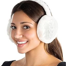 Winter Ear Muffs for Women Warm Fuzzy Faux Fur Adjustable Ear Warmer Head Band Cold Weather Earmuffs-image-41