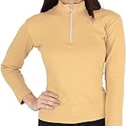 Women Stylish Full Sleeves High Neck Zipper Stretchable Knit Regular Fit Full Length Top-image-22