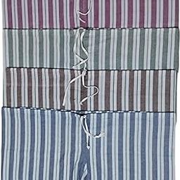 Men's Innerwear Pack of 4 100% Cotton Patte Wala Underwear With String, Traditional Lattha, Janghiya, Patta Kachha, Nade Vala Nekar, Waistband Nekar-44
