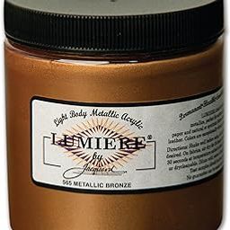 Jacquard Lumiere Fabric Color 8 oz Jar - Metallic Bronze-picture-23