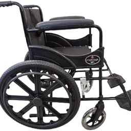 Hero Eco Med - Mediva MHL-1001 BLACKBERRY Foldable Manual Wheelchair with Mag wheels, armrests, polymer footrest and seatbelt-32