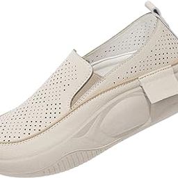Women's Platform Sneakers Walking Shoes Soft Nonslip Lightweight Sports Shoes 39 Beige|1 Pair Womens Shoes|Clothing Shoes & Accessories-image-95