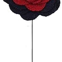 Graceful Bloom Red Brooch for Men-image-54