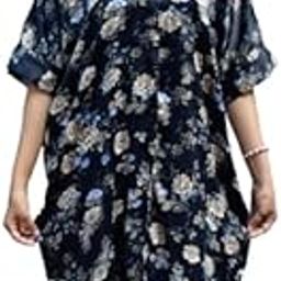 Attitude is Everything Women's Cotton Printed Kaftan – Stylish Beachwear & Casual Summer Dress-image-9