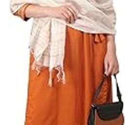 Rust Colour Cotton Solid Gota Patti Worked Straight Fit Kurta with Pant and Dupatta.-image-91