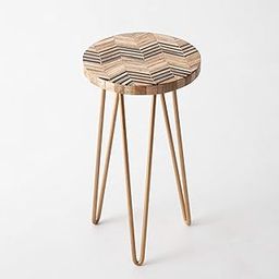 CASADECOR Chevron Plant Stand Pot/Plant Stand for Home Garden Balcony Living Room Decor (Brown ,Set of 1,D-8,H-15)-image-98