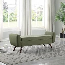 LEGACY OF COMFORT N6 Upholstered Storage Bench Ottoman, 2 Seater, Olive Green-image-77