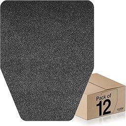 Urinal Mats 12 Pack, Eliminating Bathroom Odor Urinal Floor Pads, Water Absorption Splash Mat, Commercial Pee Pad for Men's Restroom (Dark Gray)-image-45