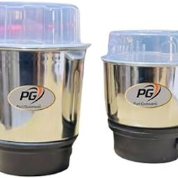 Combo Chutney Jar, Mixer Jar (250 Ml 400 Ml) Suitable For All Local & Branded Mixer Which Comes With 2 Lock & 4 Teeth Coupler-1
