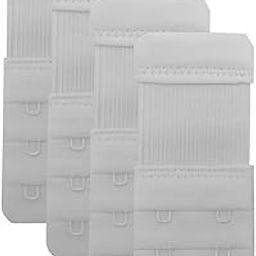 Bra Extender 2 Hook Stretchy Soft and Comfortable Bra Strap Extender for Women 4 pcs white-14