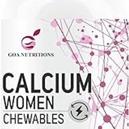 GOA NUTRITIONS Calcium Tablets For Women, Magnesium Zinc Supplement Joint Support With Vitamin D3 (as D), B12 Supplements To Promote Bone Health&Supports Muscle Function-60 Sugar-Free Tablet (Pack1)-image-25