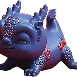 ARTISOUL® Chinese New Year Dragon Figurine Phone Holder Spring Festival Decor for Home Blue | Home Decor | Figurines-image-58