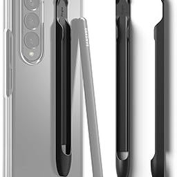 Ringke Polycarbonate Slim Case Compatible with Samsung Galaxy S Pen (Fold Edition), Adhesive Premium Hard Pc, S Pen Fold Edition Holder - Black-picture-22