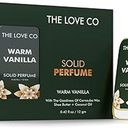 THE LOVE CO. Warm Vanilla Solid Perfume for Men & Women | Long-Lasting Sweet & Woody Fragrance Balm | Alcohol-Free, Travel-Friendly, Pocket Perfume Stick | Luxury Scent - 12gm-8