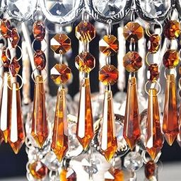 Aryan Traders Crystal Icicle Pendant Chandelier Prisms Drops Lamp Candle Holders Curtain DIY Parts 38mm (Multicolor 3)-image-25
