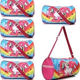 Polyester 6 Pcs Duffle Bag for Kids/Boys/Girls | Whimsical and Sturdy Bag | Best for Travel and Play | Return Gifts Birthday Party for Kids (Unicorn), Multicolour-image-95