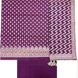 Womens Banarasi Zari Work Cotton Unstitched Suit Fabric-picture-56