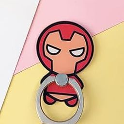 KolorFish Universal Funky Mobile Phone Ring Grip Holder Stand 360 Degree Rotation with Finger Ring for All Mobile Phone and Tablet (Baby Iron Man R720)-image-34