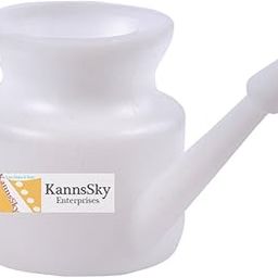 KannsSky Plastic Jala Neti Pot - 500 Ml (Milky)-2