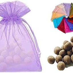 Easy Grow Seed Balls-Growable Seed Balls Of Tulsi, Makoi(Manathakkaali) & Kalmegh(Nila Vembu)3 In 1 (1 Gift Potli Bag Pack Of 10 Seed Balls) With Red And Green Amaranthus Seeds-image-129