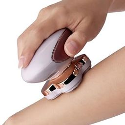 Mysticoal Rechargeable Electric Gold Plated Heads Pain Free Cordless 4 Blade Legs Hair Remover for Women Shaver (Flawless Legs A)-image-48