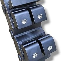 PAANJO Power Window Switch Front Right 4 Door For Mahindra Scorpio S10 [2014-2017]-Model Black-1