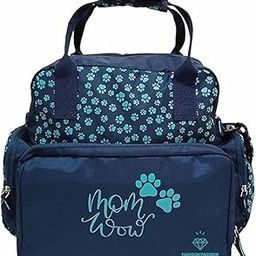 Hns Fashion 26 Litres Polyester Adjustable Strap Baby Diaper Nappy Changing | Mother Handbag | Maternity Backpack (Blue)-image-96