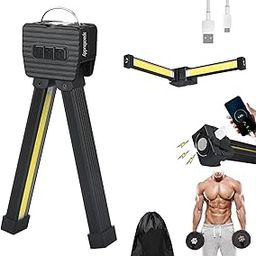 Gym Lamp for Posing, Portable The Magnetic Gym with Hanging Hook, Rechargeable 7th Gear Dimming Posing Lamp with 180 Degree Folding, Posing Gym Lamps for Camping, Photography, Selfie (Black*1)-image-32