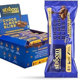 STROOM Asia's First Centre Filled Protein Bars | 20g Protein (5 Bars, 63 Grams Each) | Choco Almond Bliss | Protein Bars for Muscle Growth & Repair | Fibre Rich | No Added Sugar-image-96