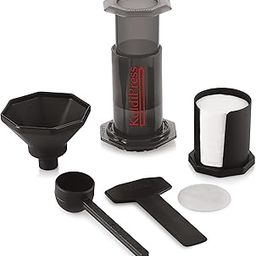 Coffee Press Percolator with Metal and 500 Paper Filters (Black)-image-30