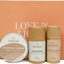 THE BARE BAR Jasmine Bliss Diwali Gift Hamper for Women, Men, Friends and Family | 3 Piece Gift Set | Luxury Gift for Birthdays, Anniversaries, Diwali, Bhaidooj and Special Celebrations| 100 % Vegan-image-12