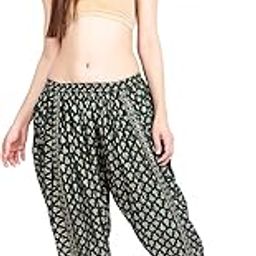 Women's Rayon Printed Free Size Salwar Dhoti | Traditional Gota Ankle Length Dhoti Pant (Womens-Printed-Dhoti)-image-13