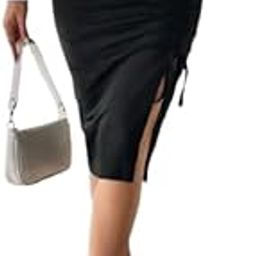 Pencil Bodycon for Woman Black Skirt & Skiny fit Skirts Roby-image-107