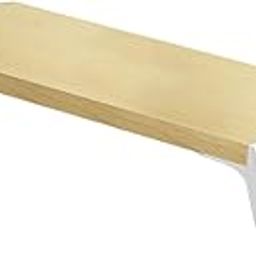 CALANDIS™ Monitor Stand Desk for PC Screen Wooden Support Desktop Shelf Computer Stand Wood and wihte | Monitor Mounts & Stands | Monitors, Projectors & Accs-18